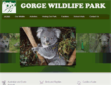 Tablet Screenshot of gorgewildlifepark.com.au